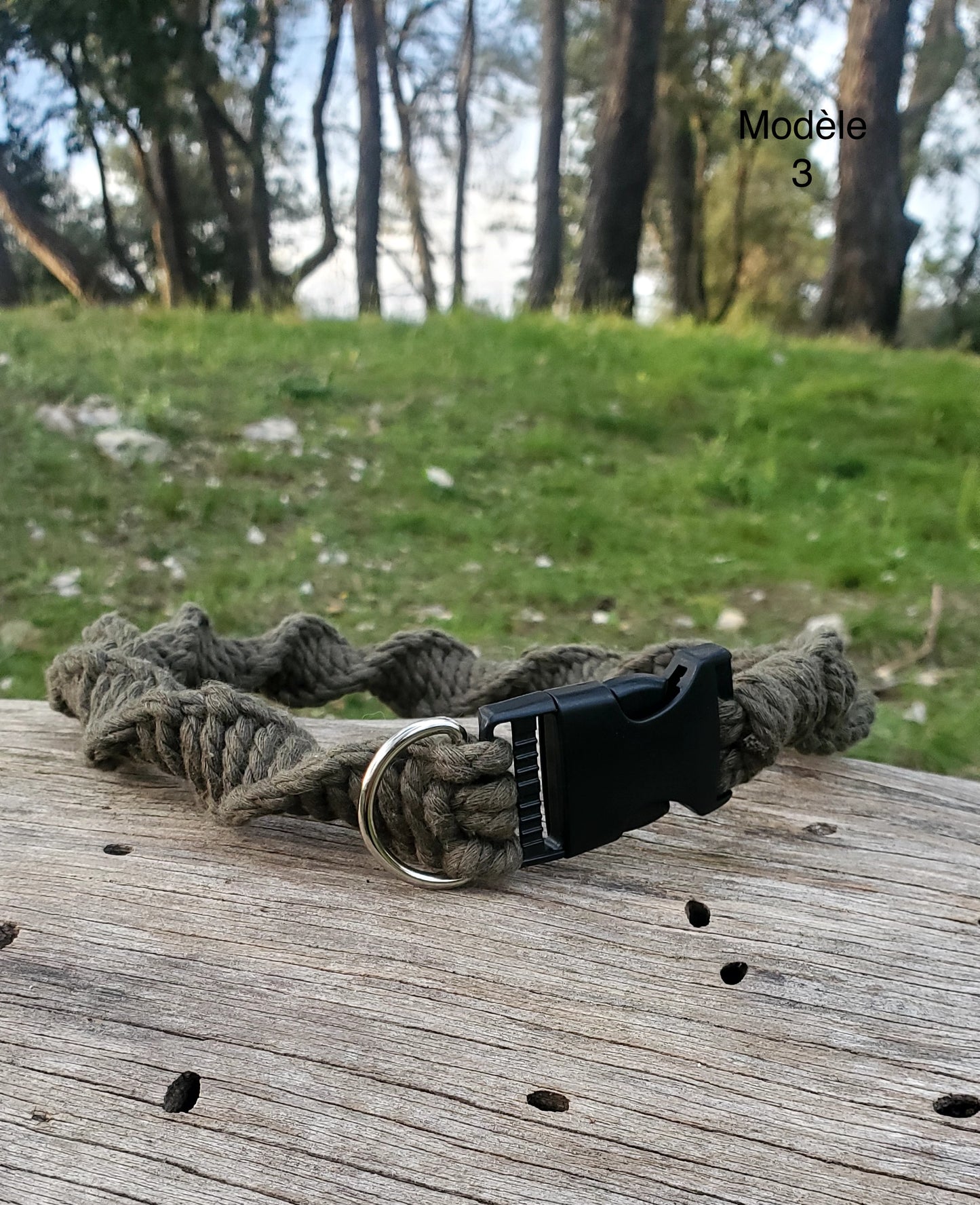 Collier en macramé (coton) sur mesure