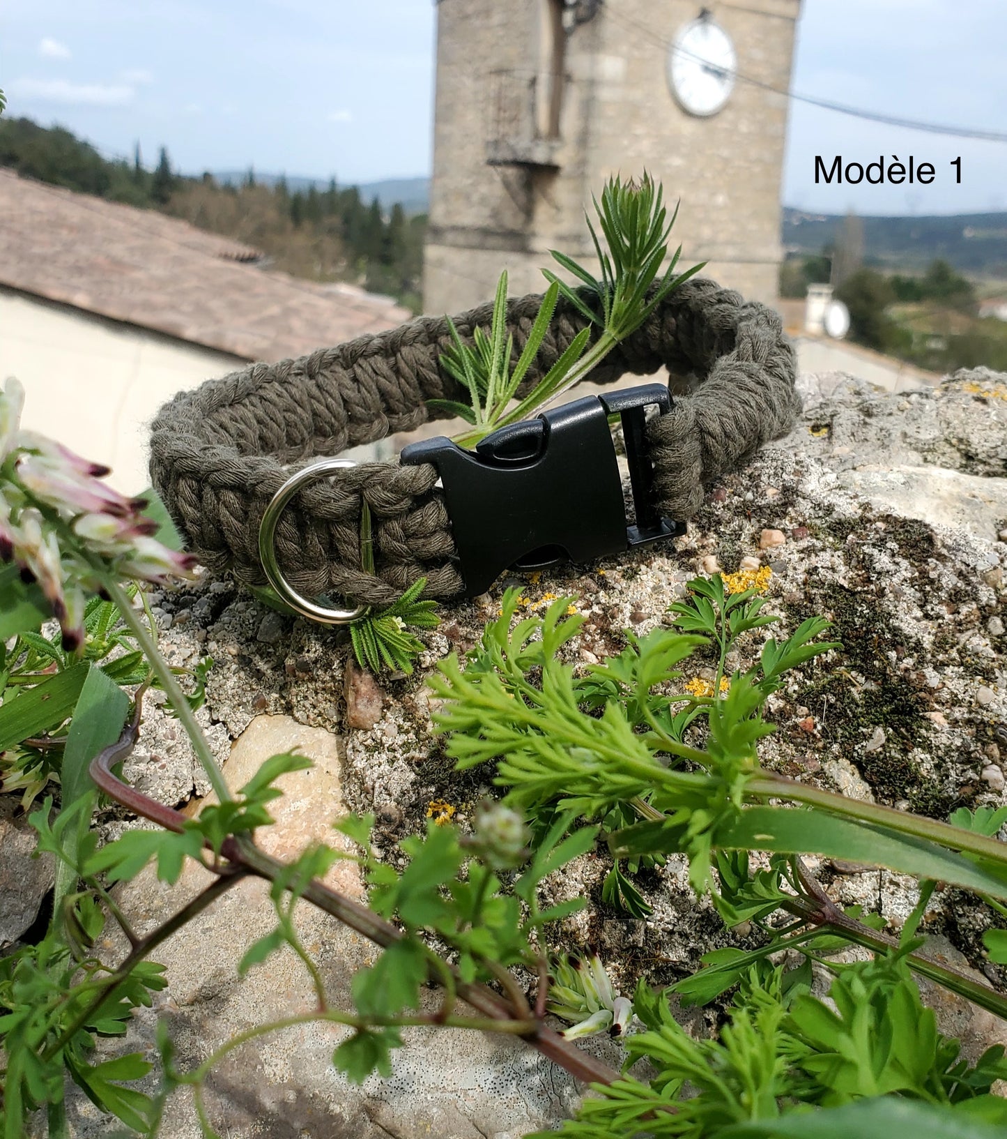 Collier en macramé (coton) sur mesure