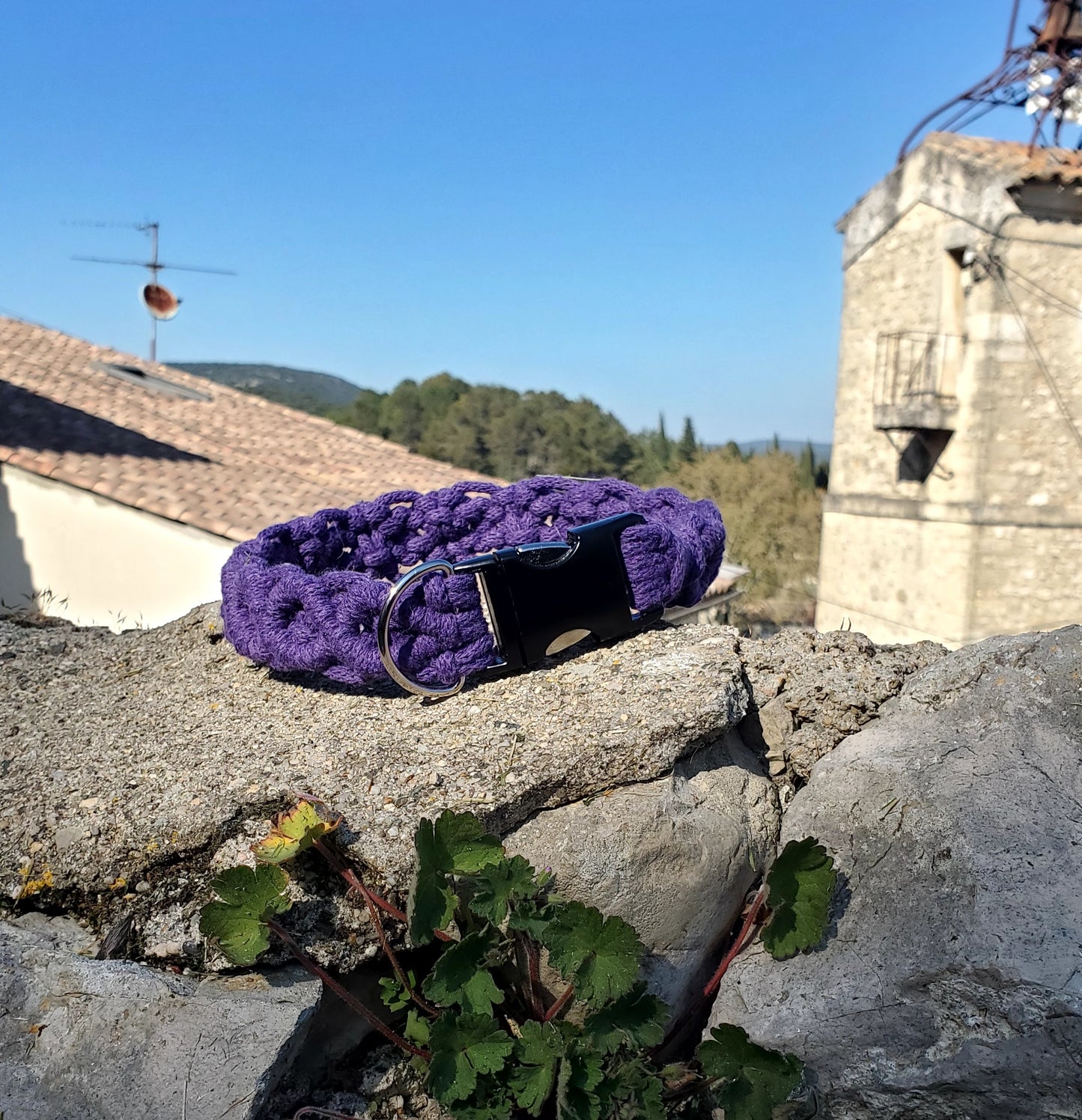 Collier en macramé (coton) sur mesure